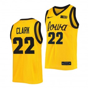 Caitlin Clark B1G Tournament Championship 2022 Jersey Gold