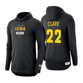 Caitlin Clark Stack Tri-Blend Performance Long Sleeve Hoodie T-Shirt Black