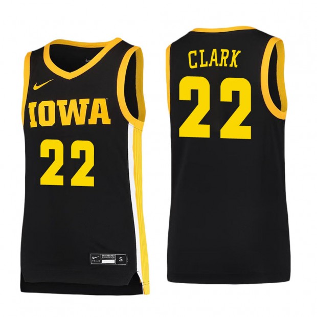 Iowa Hawkeyes Caitlin Clark Team Replica Basketball Jersey Black